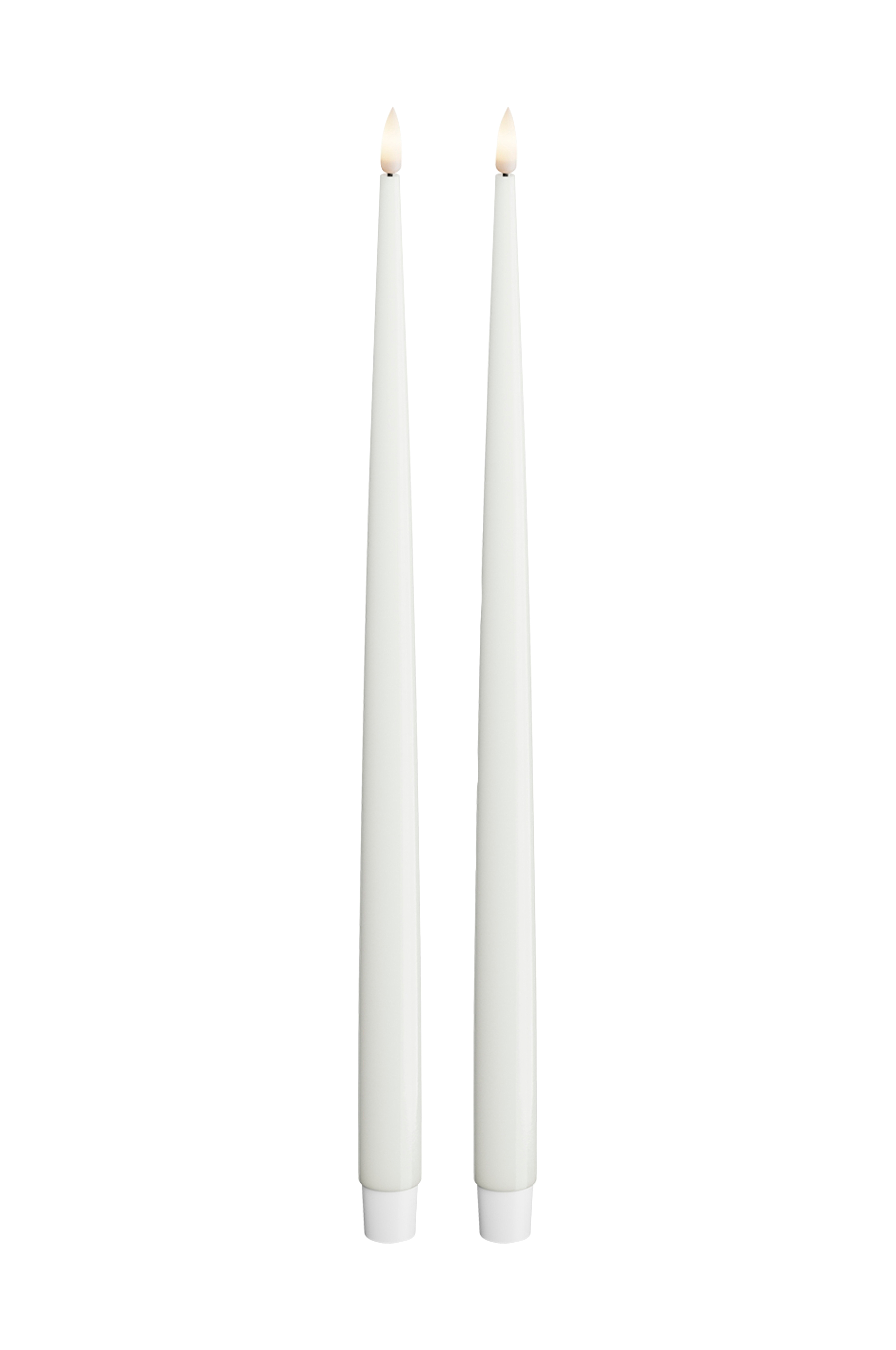 LED Taper Candle Shiny 2,2x38 cm 2 stk v:3706873