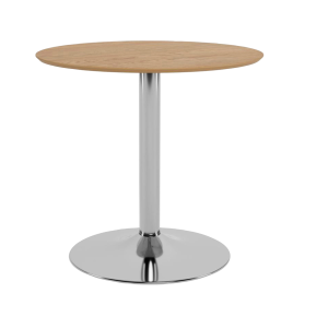 Ibiza rundt kafébord, plate matt eik Nc lakkert finér, trompetunderstell stål, Ø80×74 cm v:4668950 Ibiza rundt kafébord, plate matt eik Nc lakkert finér, trompetunderstell stål, Ø80×74 cm v:4668950