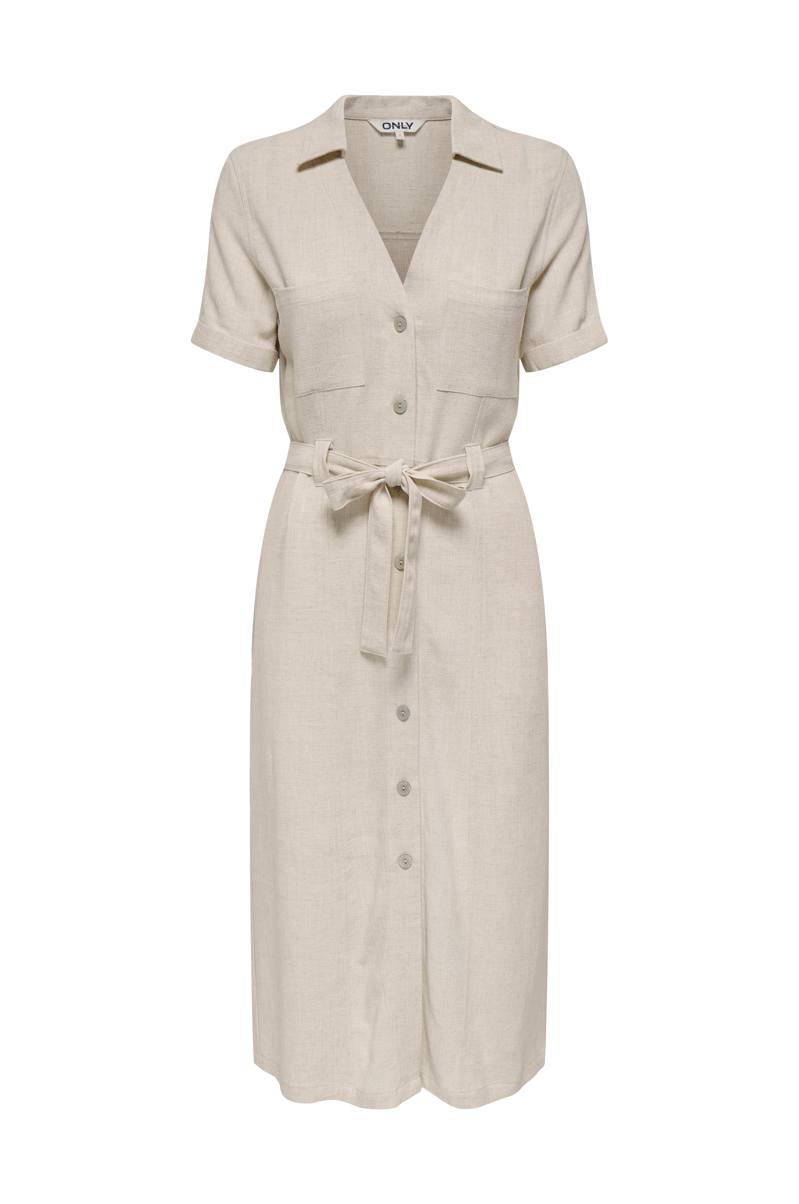 Skjortekjole onlSiesta SS Lin BL Shirt Dress v:9175068