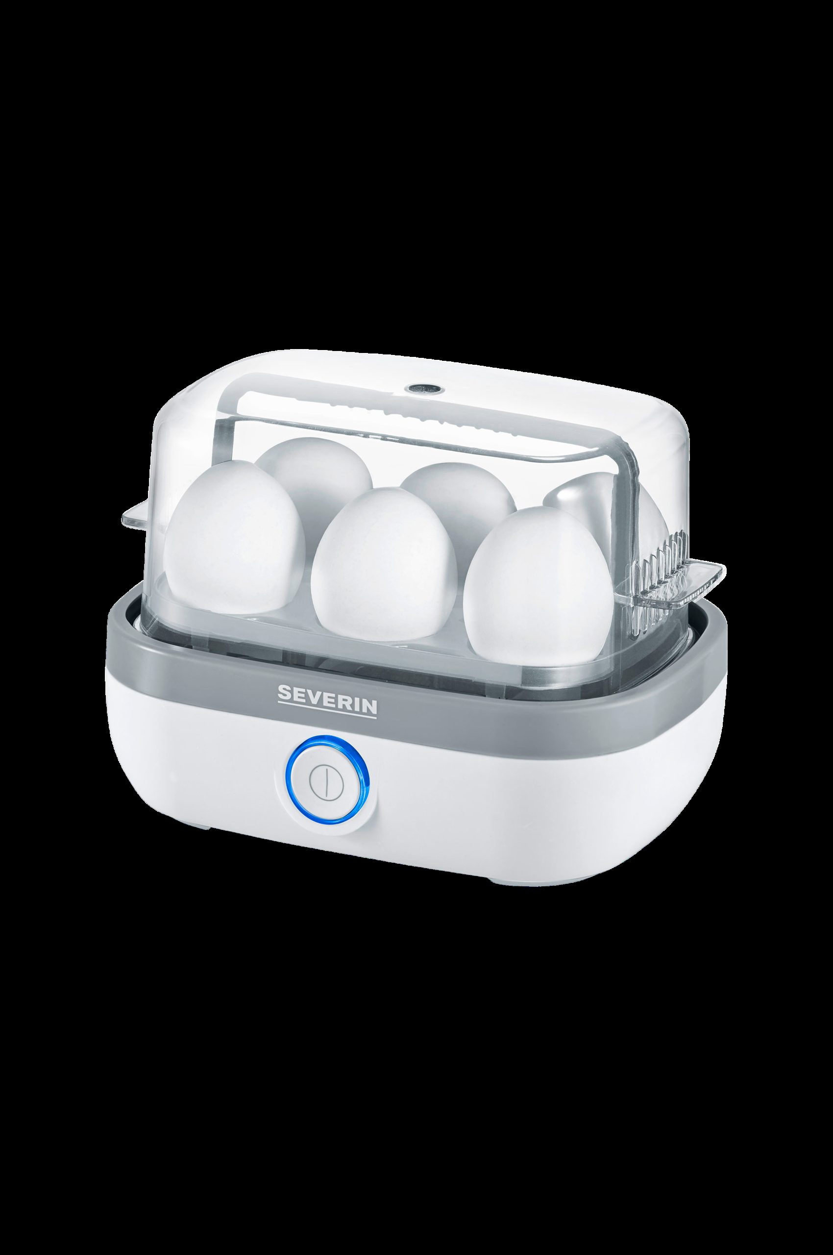Eggekoker 6 egg hvit LED & lyd hvit EK3164 v:6781868