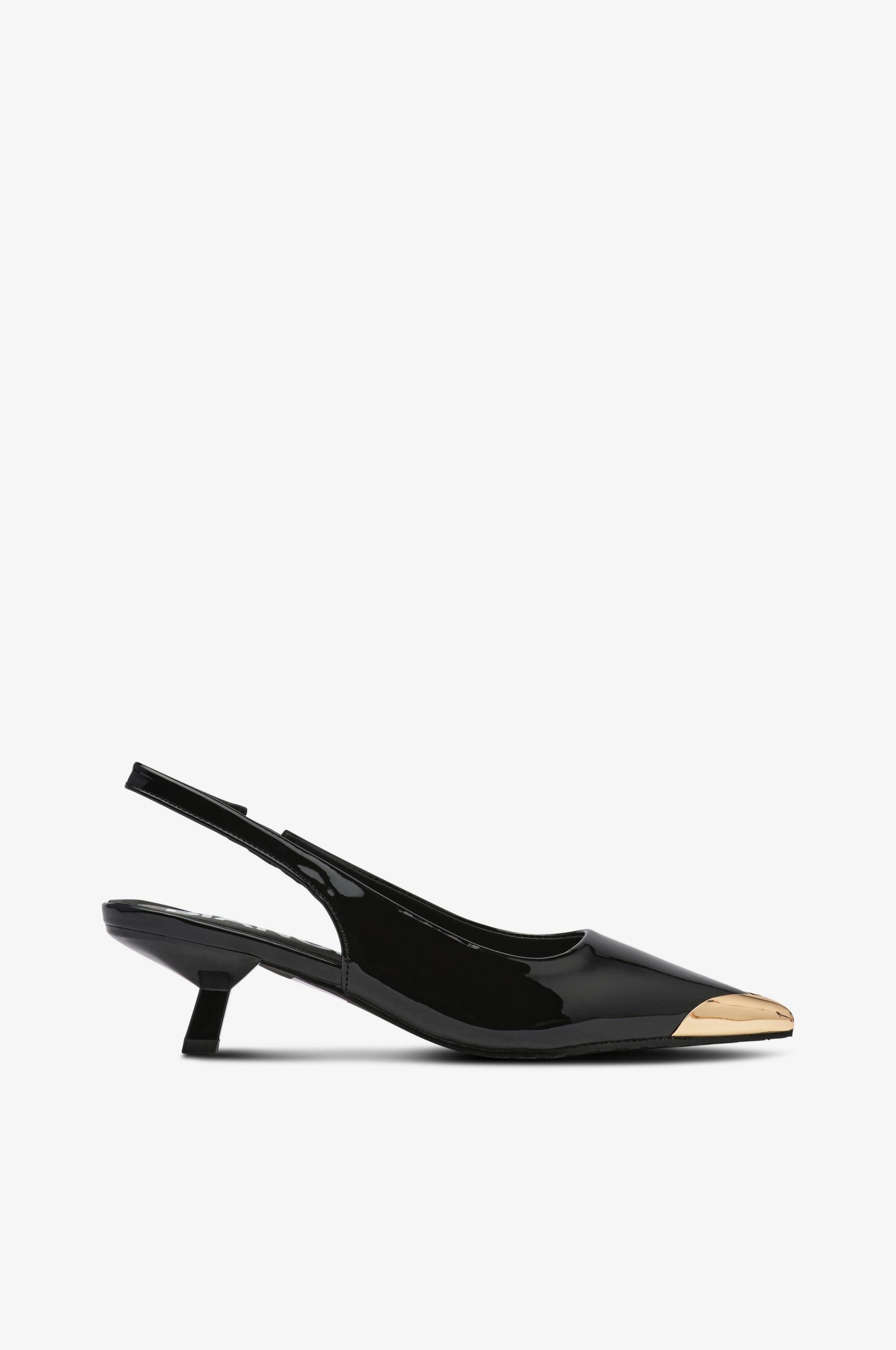 Pumps biaKristin Kitten Heel Slingback Metal Toecap Patent v:1315920
