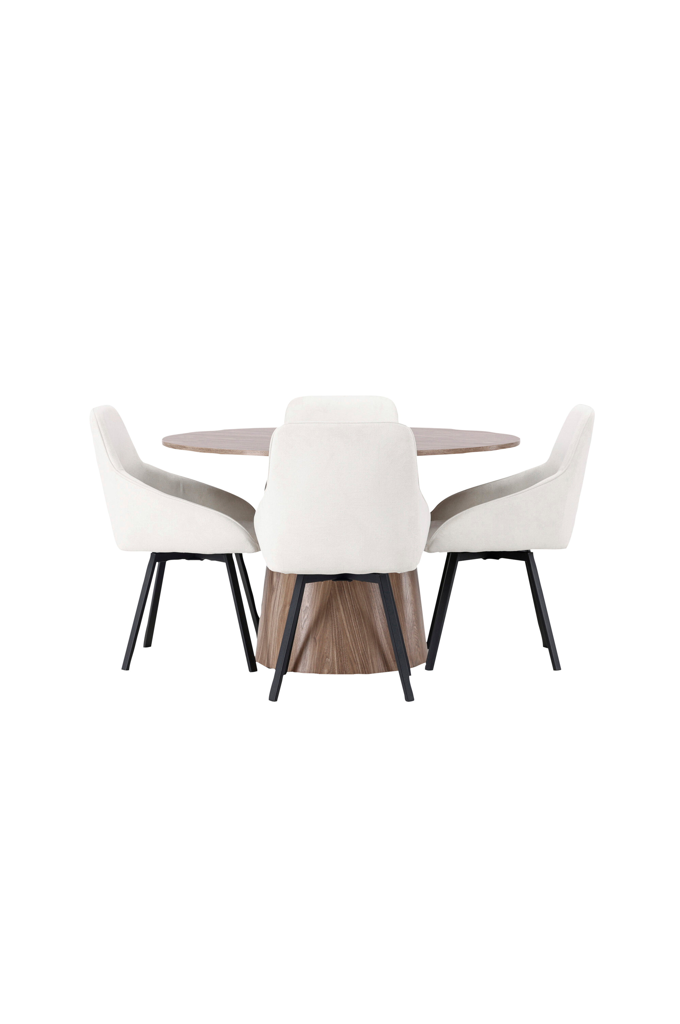 Spisegruppe Lanzo med 4 stk stoler Rosie v:8310204