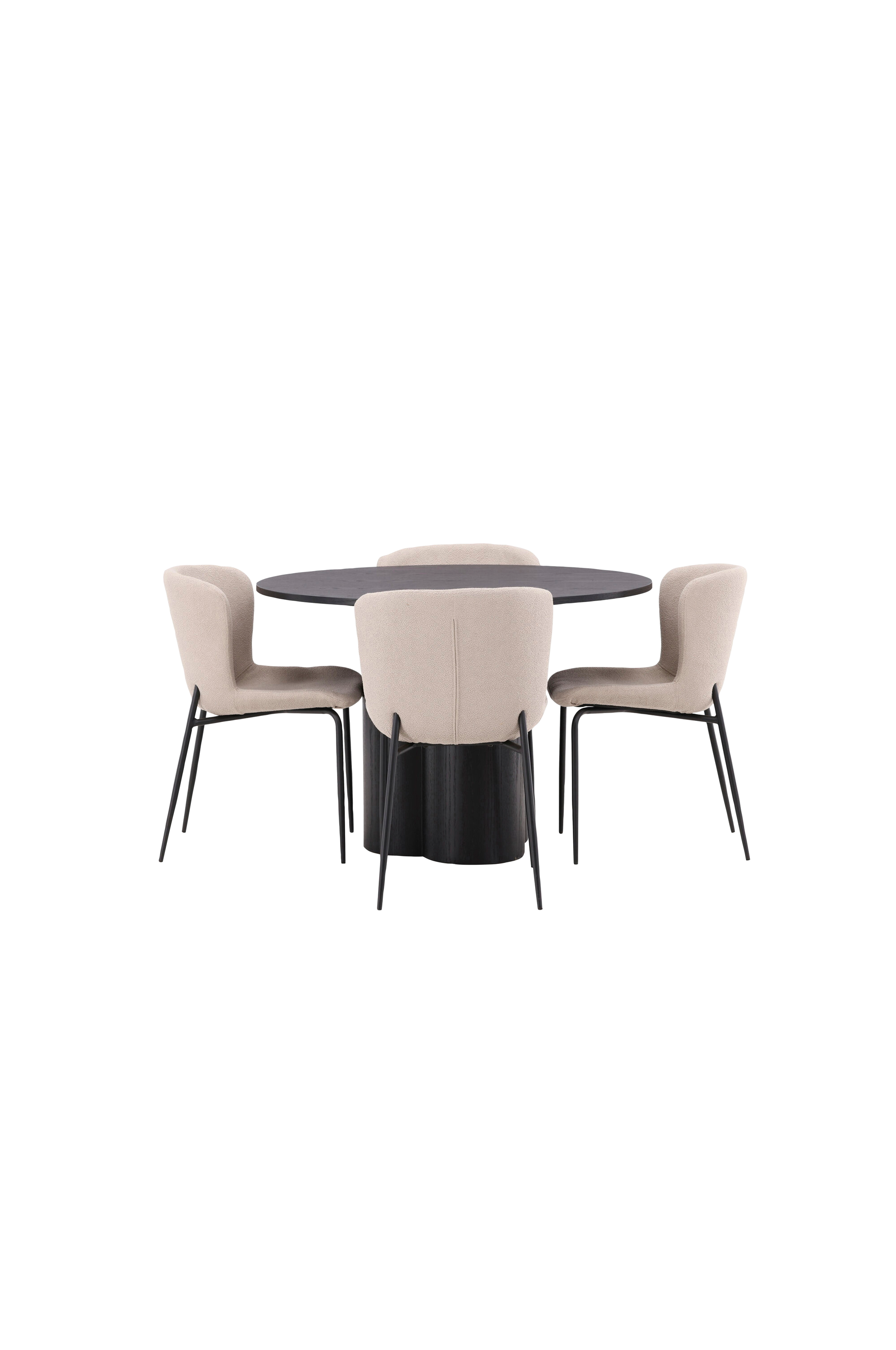 Spisegruppe Olivia med 4 stk stoler Modesto v:2588430
