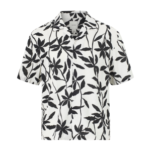 Linskjorte Camp Collar aop Linen Relaxed v:5073463