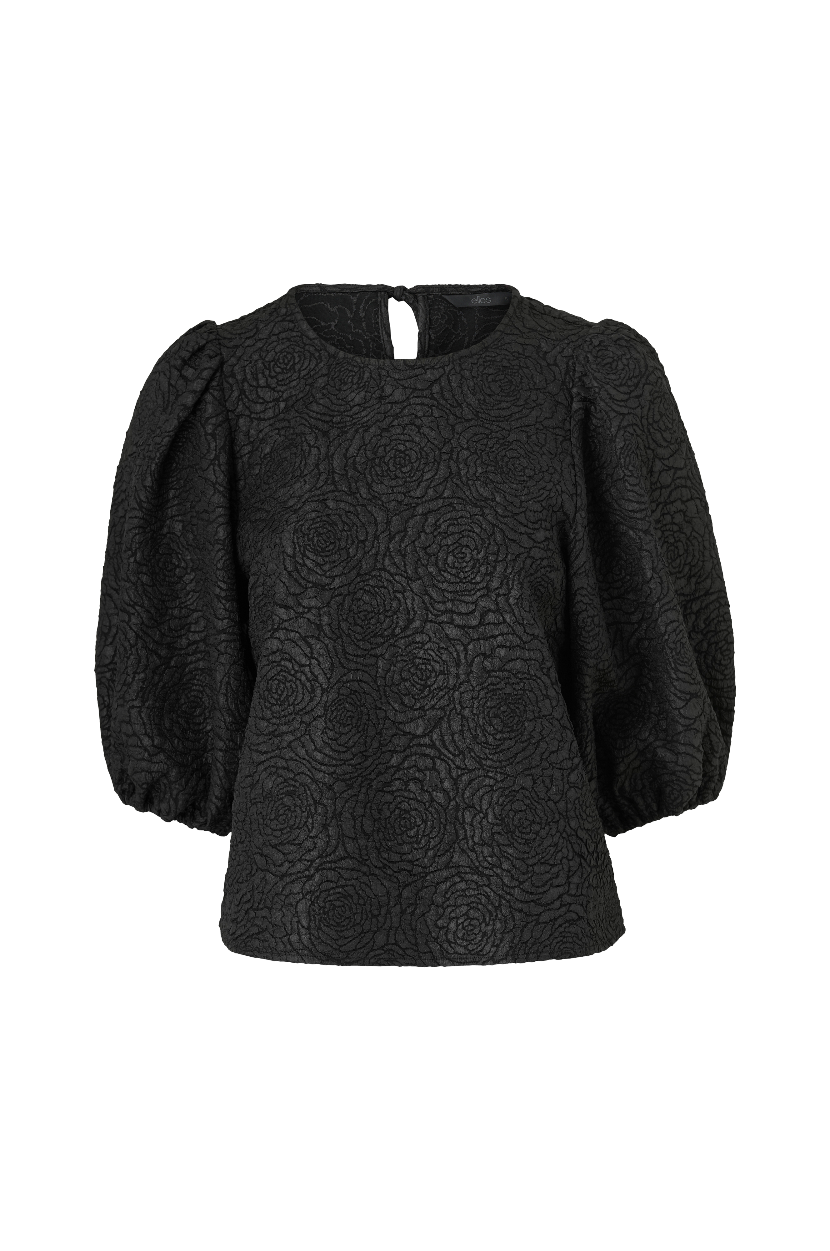 Bluse med ballongermer v:7486164
