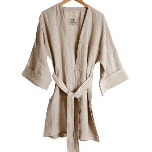 Kimono Lovely i vasket lin v:538882