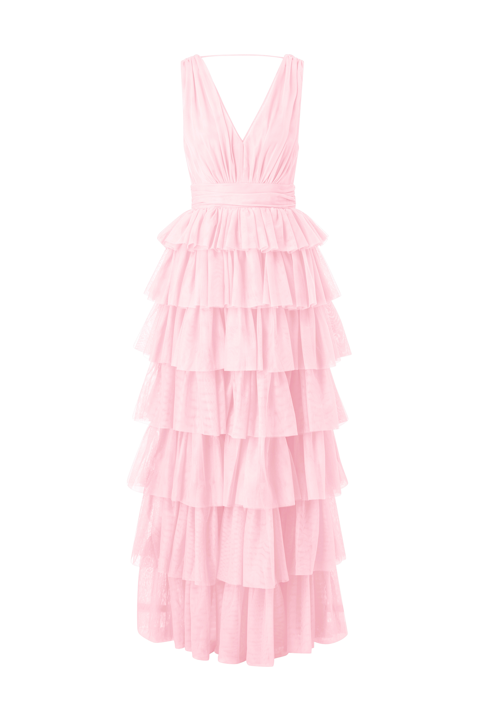 Maxikjole Tulle Frill Gown v:9835905