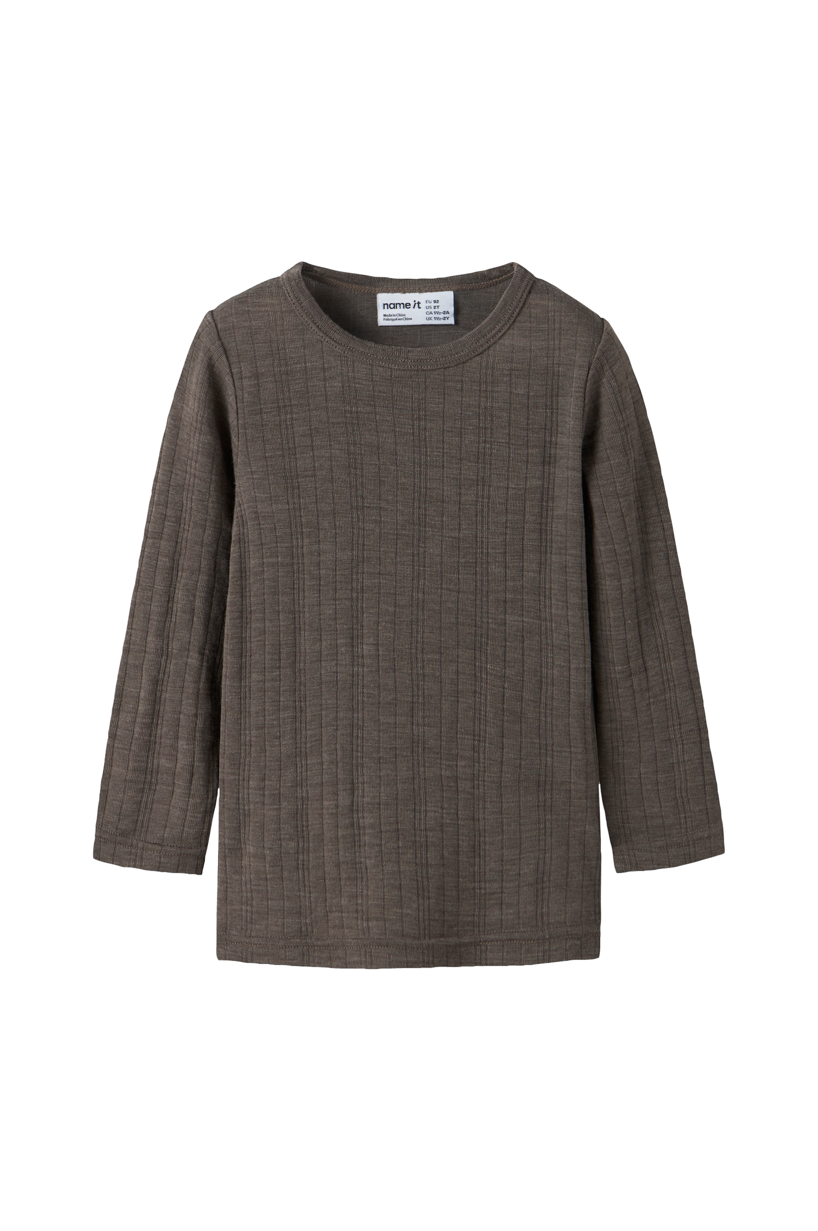 Genser Nmmwang Wool Needle Ls Top Solid No v:9626979