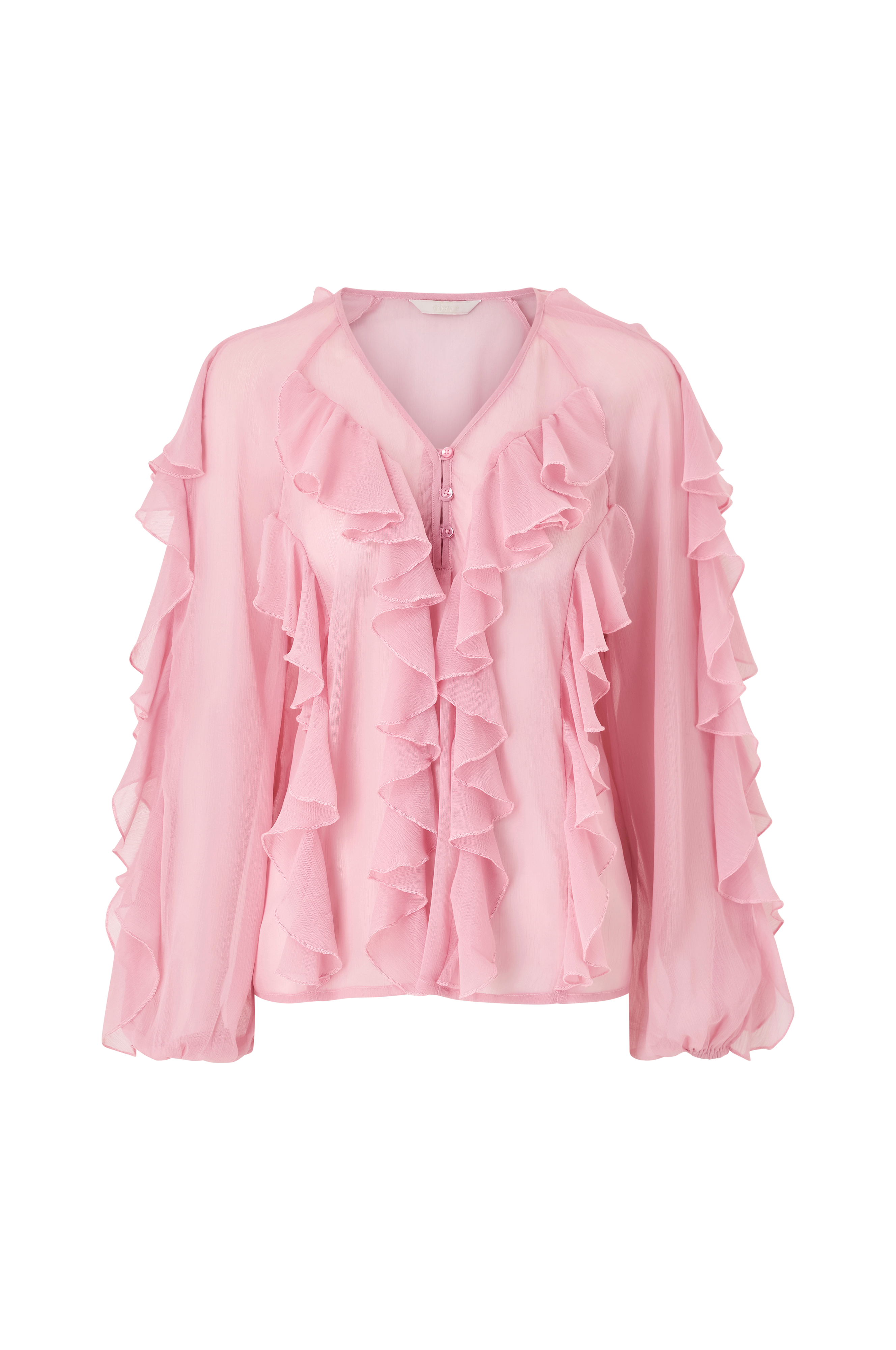 Bluse med volanger v:8570076